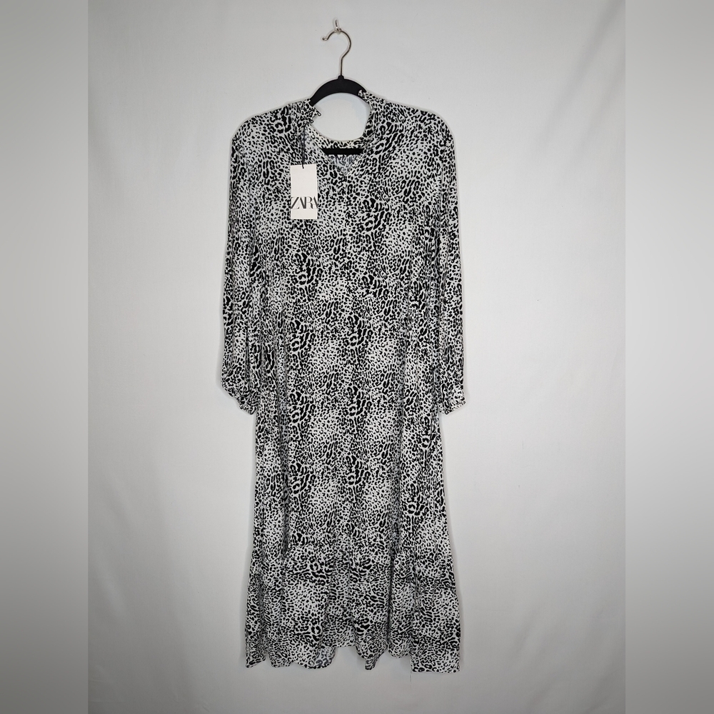Zara Leopard Print Boho Dress - Picture 2 of 11